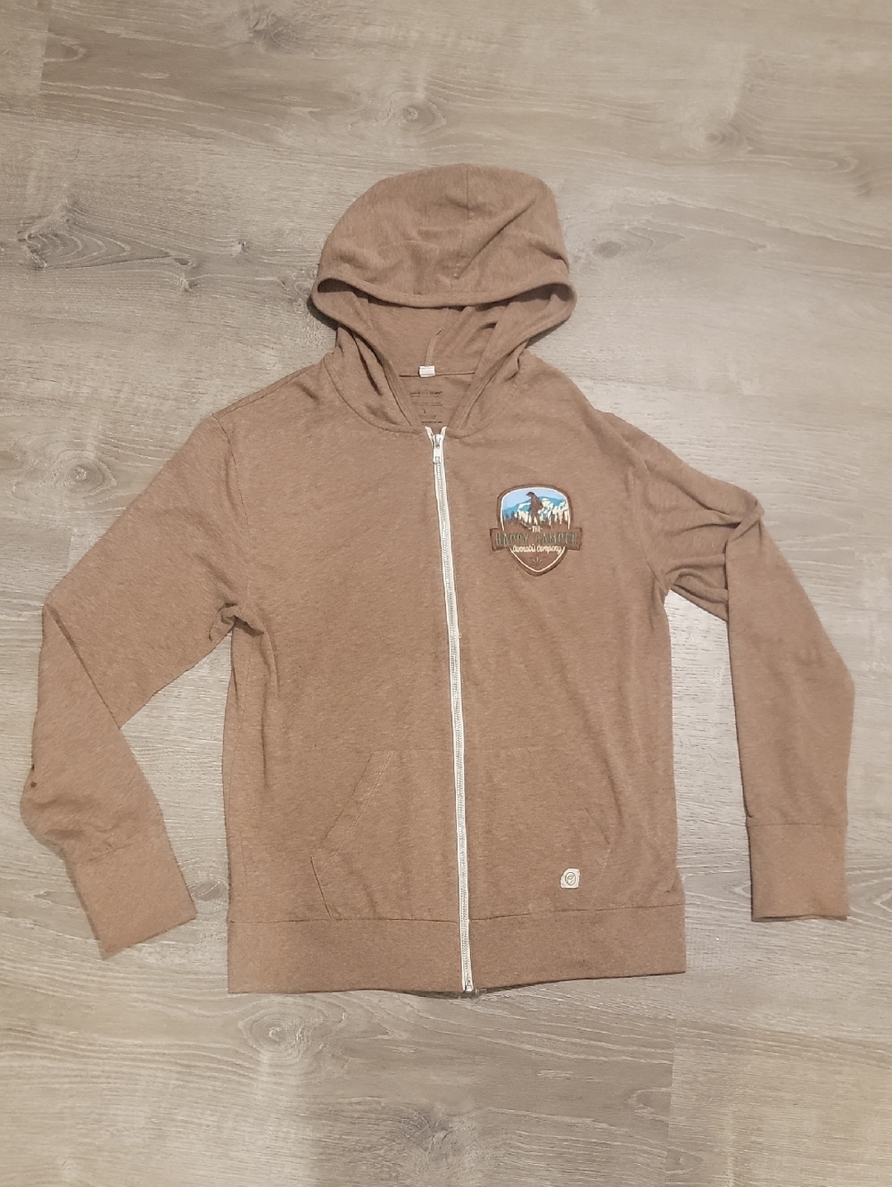 Beer Bottle Brown Women's Lightweight Brown Zip Hoodie Jacket